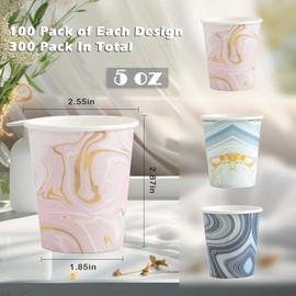 BYSNOW 800 Pack 5 oz Paper Cups, Disposable Bathroom Cups, Small Mouthwash Cups, Mini Paper Cups for Bathroom (European-style 800Count)