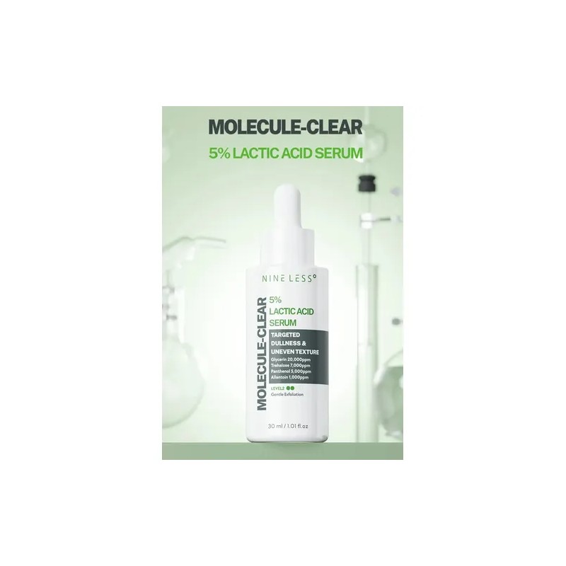 Srum Facial Nineless Molecule-Clear cido Lctico 5 Exfoliante