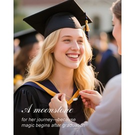 POWWA Graduation Gifts for Her, Graduation Gifts Necklace Presents for Her Women Best Friends Sister Daughter Classmate 2025 Card Decorations