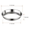 Vankey 12in Deep Dish Drip Pan, Stainless Steel Pizza Pan