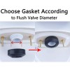 Hibbent Universal Toilet Tank to Bowl Gaskets with 3 Sets