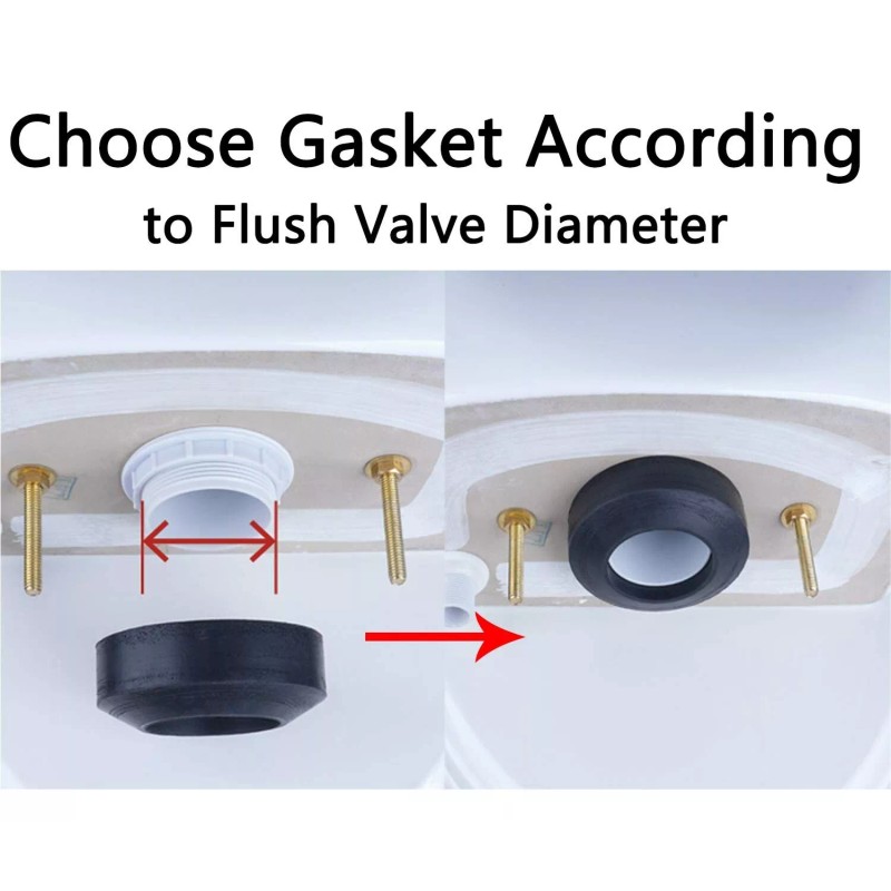 Hibbent Universal Toilet Tank to Bowl Gaskets with 3 Sets