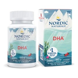 Nordic Naturals Suplemento De Dha Para Niños, 90 mini cápsulas masticables sabor fresa                                                                