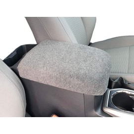 Car Console Covers Plus Designed for Honda HRV 2016-2022 Fleece Auto Armrest Center Console Cover Protector Made in USA Dark Gray (M1)
