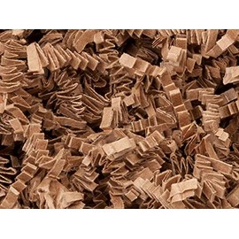 Generic Natural Tan Kraft Crinkle Cut Shredded Paper, for Wedding Christmas Anniversary Birthday Valentine's Day Basket Packaging Filling Crinkle Cut Paper Shred Filler Gift Wrapping.10 lb Box