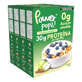 Cereal Alto En Proteina Wpc 30 Power Pops 4 Pack Manzana C                                                                                            