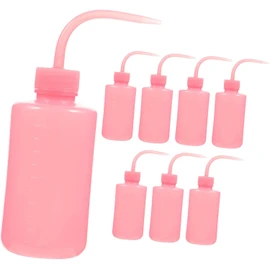 Botella Creativa para Limpiar Pestañas de 250ml Boquilla Cortable y Material Abs Resistente, Paquete de 8 Piezas Adecuado para Uso Profesional y Personal
