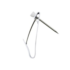 Fukui Metal Crafts F-306S5 Iron Safety X Hook, Large, White, 5 Pieces