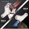 Supply Giant QQUF0034-5 Plastic PEX Poly Alloy Tee Barb Pipe