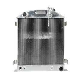 Smileracing 17"High Aluminum 3Row Radiator Compatible with 1932 Ford Low-Boy Chop Hot Rod w/Chevy Engine AT/MT