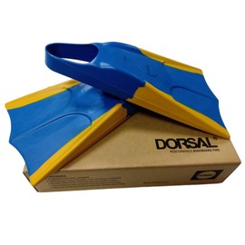 DORSAL Bodyboard Bodysurfing Floating Swimfins (Flippers) Blue/Yellow