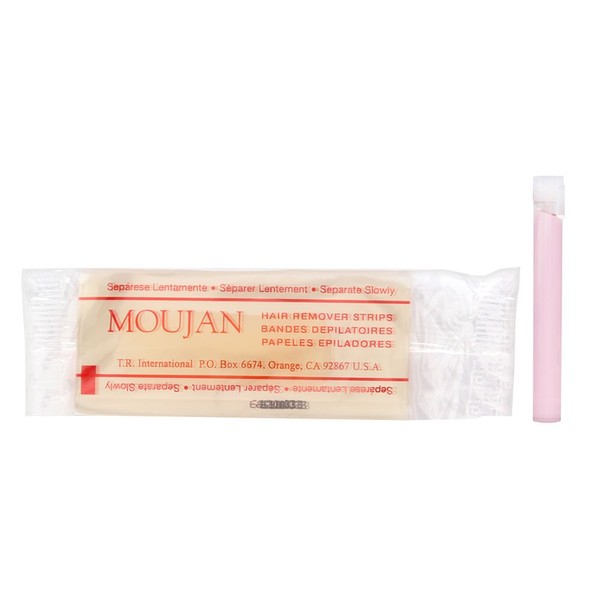 Moujan 2000 Press On Pull Off Pre-waxed Strips for Face 12 Applications