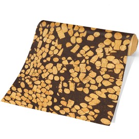 CanaanTree Peel and Stick Wallpaper, Self-Adhesive Wallpaper, Removable Wallpaper Made of 100% Real Cork Stopper and Coffee Grounds, 16.5"x118.1" (Corffee)