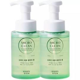 Happybath 해피바스 마이크로 미셀라 솝베리 버블폼 300ml x2개 Happy Bath Micro Micellar Soapberry Bubble Foam 300ml x2