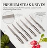 Styled Settings Stainless Steel Knife Set with Built In Sharpener