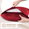 Satin Pillowcase 2 Pack - Queen Size (20"x30", Burgundy) -