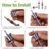 Bestgle 5 Pcs Countersink Drill Bit Set with Depth Stop,