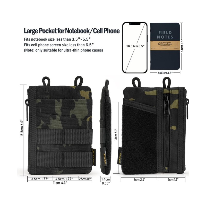 VIPERADE VE16 EDC Pouch Small EDC Organiser Tool Bag with
