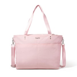 Baggallini Carryall Laptop Tote - Medium 12x19 Inch Travel Crossbody Shoulder Bag