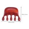 ORFOFE Wooden Massage Comb Thickened Large Round Teeth Handheld Scalp