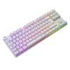 T-Dagger Teclado Gamer Mecánico Blanco Bora White T-TGK315 Blue Switch