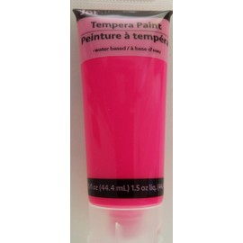 Tempera Paints Bright & Metallic Colors 1.5 oz/Tube, Select: Color (Pink Neon)