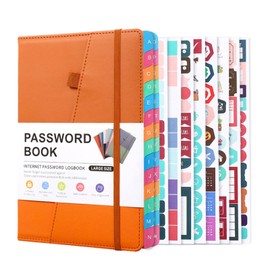 Password Book with Tabs. Internet Addresses and Password Organiser Logbook with Alphabetical Tabs. Password Keeper Password Book
