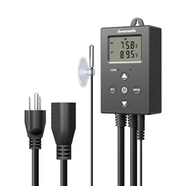 DEWENWILS Digital Temperature Controller Thermostat Outlet with Heating & Cooling Mode for Chest Freezer, Home Brewing, Green House, Incubation, Reptiles, -22°-221°F, 120V/10A/1200W