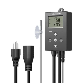 DEWENWILS Digital Temperature Controller Thermostat Outlet with Heating & Cooling Mode for Chest Freezer, Home Brewing, Green House, Incubation, Reptiles, -22°-221°F, 120V/10A/1200W