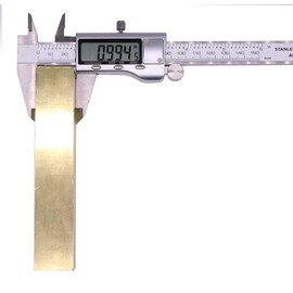 1" x 1" C360 Brass Square BAR 5" Long Solid 1.00" Flat Mill Stock