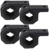 Horizontal Bull Bar Clamp Mounting Kit 4Pcs 1.37" 1.5" 2"