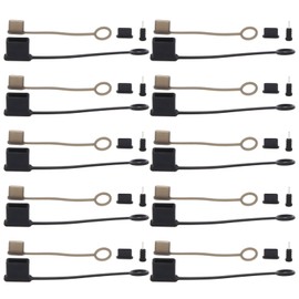 OTOTEC 10 Sätze USB-Port Steckerabdeckungen Set USB-C-Kabelabdeckung + USB-Port-Schutzabdeckung + USB-C-Staubsteckerkappen + Anti-Staubschutz für 3,5-mm-Kopfhörerbuchse Gummi