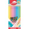 Maped Pastel Colouring Pencils (Pack of 12), multicolor, 832069