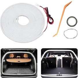 Car Boot Light Strip, 4 m, Dynamic Flowing Car Trunk Light Strip, Car LED Boot Lighting LED Strip Automatic Sensor Car Trunk Light Strip for Car Boot Decoration