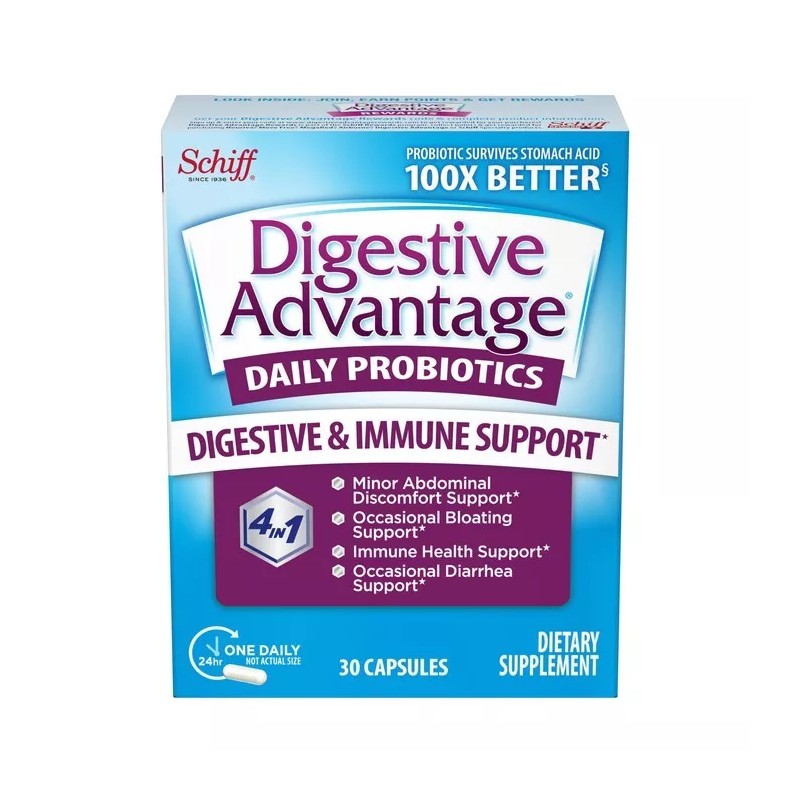 Schiff Digestive Advantage Daily Probiotic Capsules 30ct