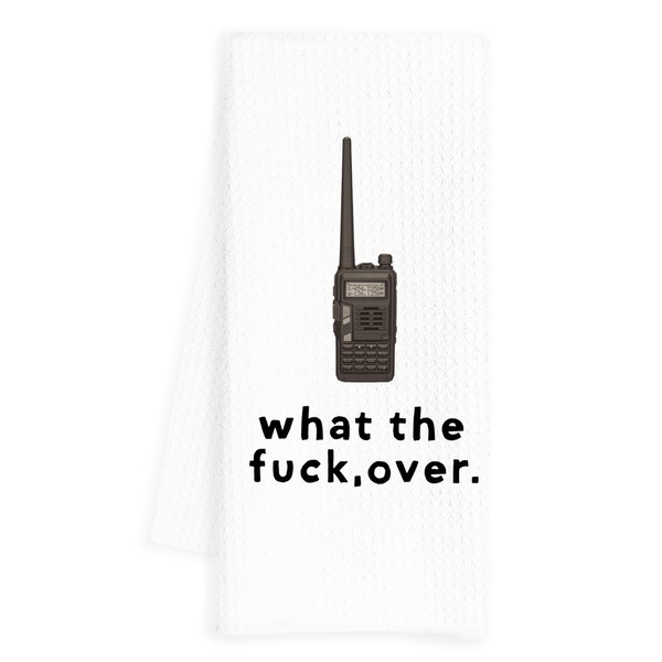 INDAJEDN Funny Walkie Talkie Kitchen Towels, Sarcastic Meme Hand Towels
