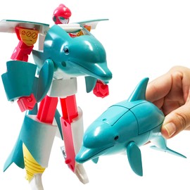 Cool! Transforming Dolphin Robot, Dolphin, Transforming Robot, 3D Puzzle, Robot Toy (Dolphin Robot)