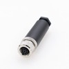 M8 8 Pin Female A Code Plug Industrial Circular Sensor