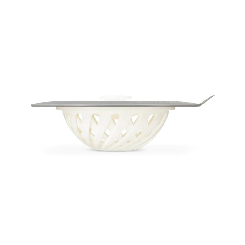Full Circle Sinksational Sink Strainer with Stopper, Plastic, Grey, Sink