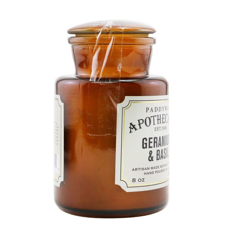 Paddywax, Apothecary Tin Geranium and Basil 2 Ounce, 1 Count