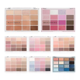 WakeMake Soft Blurring Eye Palette, 26 Mute Rose Blurring, 1 piece / 웨이크메이크 소프트 블러링 아이 팔레트, 26 뮤트 로즈 블러링, 1개