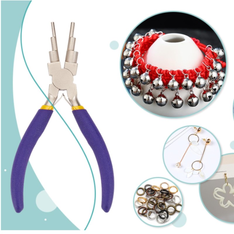 YUTAOLUCK Wire Loop Pliers, Multi-functional Pliers, 6 Ring Shape, Round