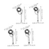 Kisangel 16pcs Stainless Steel Fishing Rod Guide Rings Set with