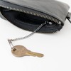 Slip-On AZ Key Pouch, Solid Black, A-IAZ-4506, Genuine Leather, Key