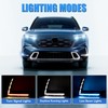 Fancemot LED Front Bumper Fog Lights White Daytime Running Lights