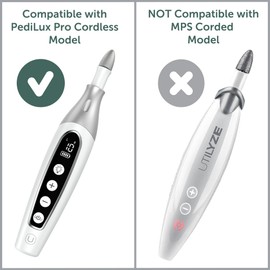 UTILYZE Replacement Nail Drill Bits and 50 Sanding Bands for PediLux Pro Professional Manicure and Pedicure Kit