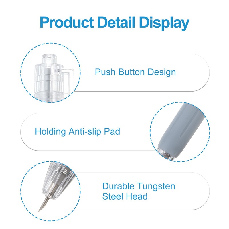 PATIKIL Pen Cutter, 6 Pcs Tungsten Head Retractable Precision Craft