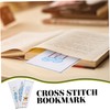 Operitacx Printed Cross Stitch Kit Embroidery Set Bookmarks for DIY