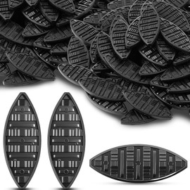 Teenyyou 160 Pcs Biscuit Joiners Plastic Self-Clamping and Gripping Plates Black Biscuit Joiner Tool for Woodworking Composite Deck Fixed Door Frame Furniture Framing (2.4 x 0.8 x 0.16 Inch,Olive)