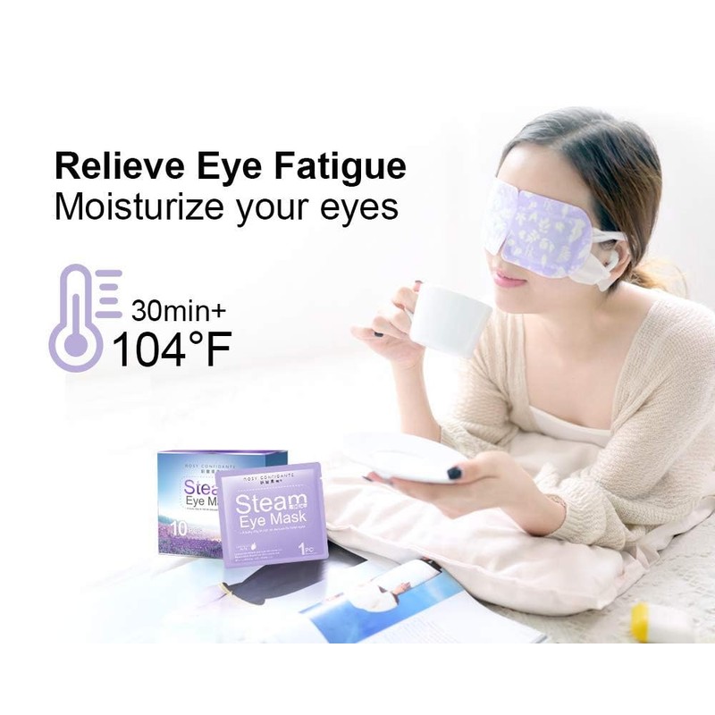 Idealyuan Health Care Warm Steam Eye Mask for Dry, Swollen,